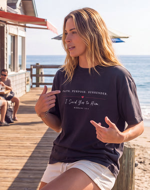 Faith Purpose Surrender | Heavyweight Unisex Tee