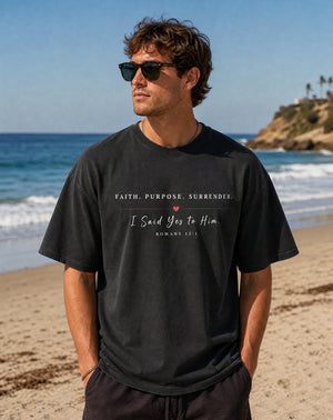 Faith Purpose Surrender | Heavyweight Unisex Tee