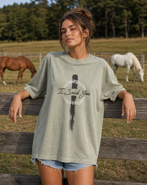I Said Yes Cross | Heavyweight Unisex Tee